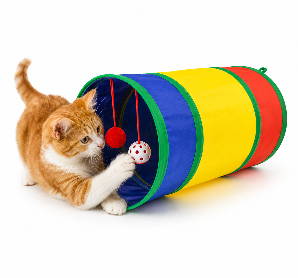 Kedi Oyun Tuneli Kisa Model Interaktif Kedi Oyuncagi